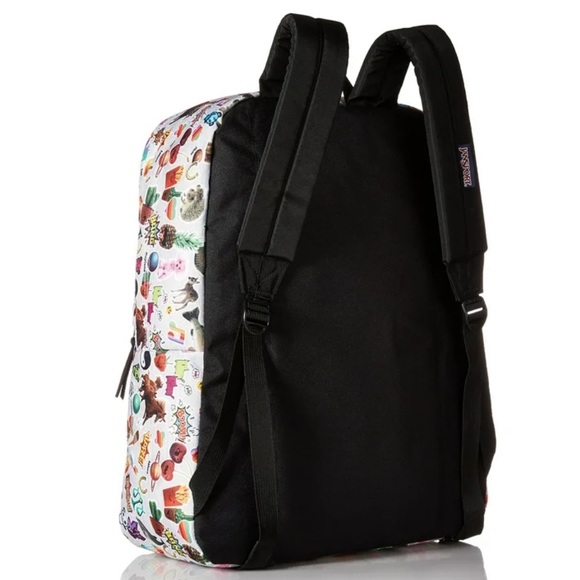 JanSport Superbreak School Backpack - Multi Stickers - Silver - Picture 2 of 4